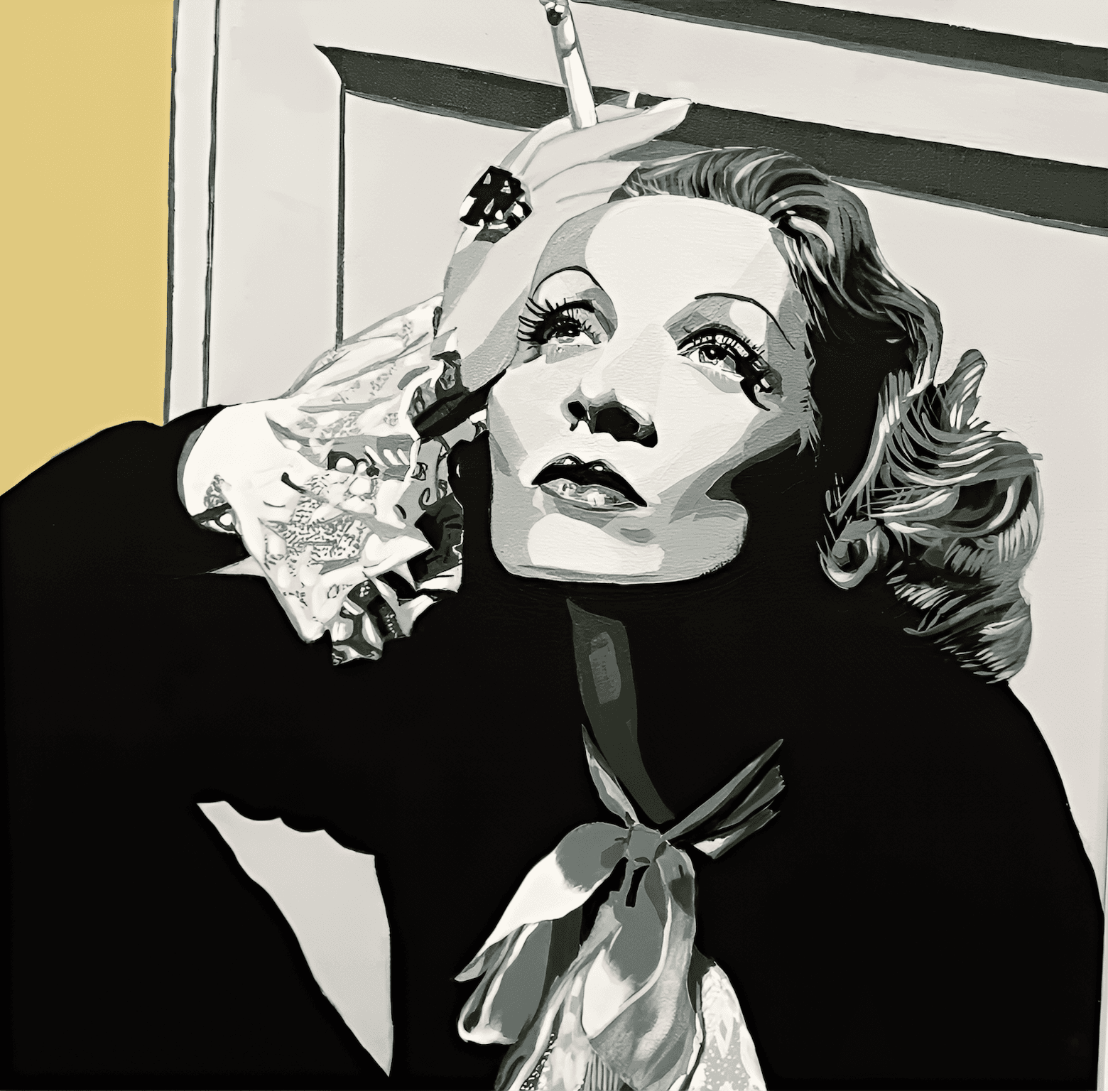 Marlene in Greys and Gold